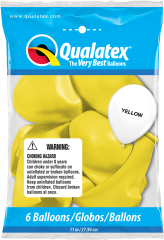 QX PARTY BALLOON PKG PLAIN YELLOW