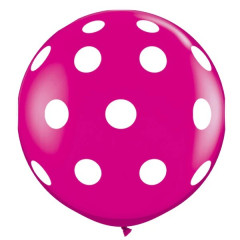 BALAO 3 R CEREJA IN PC2 PONTOS POLKA GRANDES