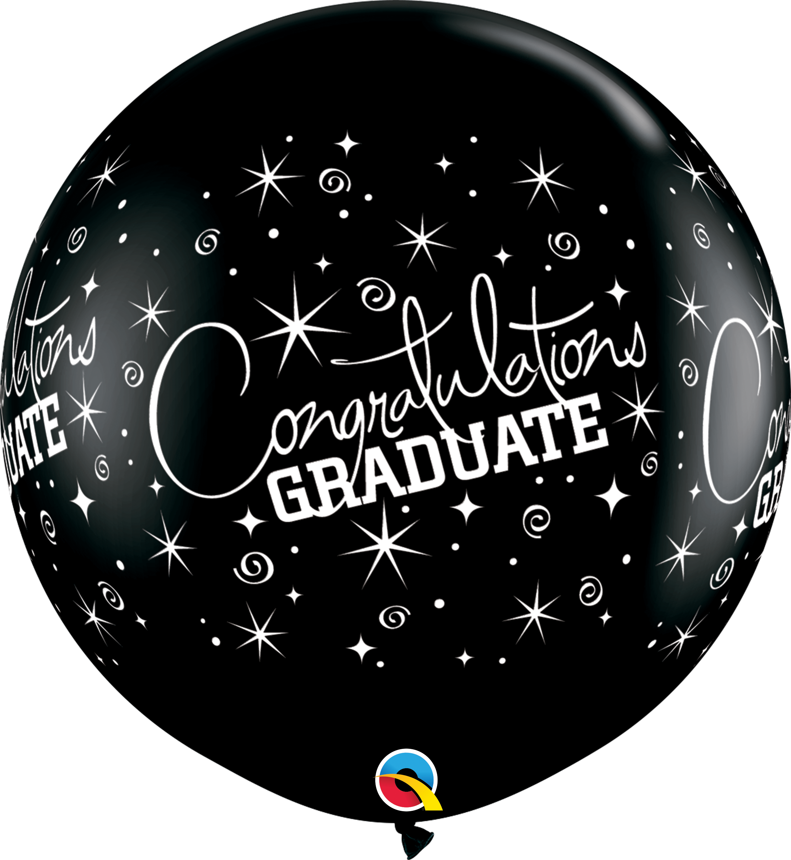 BALAO 3' R PRETO ONX PC2 CONGRATULATIONS GRADUATE WRAP