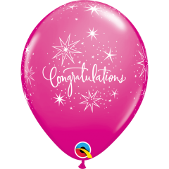 QX PARTY BALLOON PKG PRINT CONGRATULATIONS ELEGANT