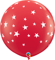 BALAO 3  R VERMELHO PC2 CONTEMPO STARS-A-RND